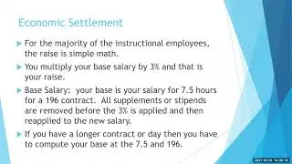 Information about Instructional Contract Ratification 2020-2021