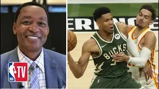 Isiah Thomas goes crazy Bucks dominate Hawks to even Eastern Conference finals in Game 2