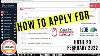 how to apply for Turkish Scholarship 2023 and ISBD.