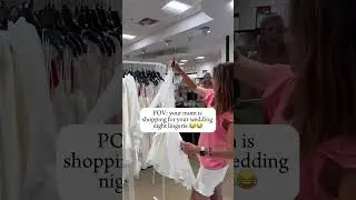 Your mom is shopping for you wedding night lingerie. Video @carlyrsilverman #wedding #bride