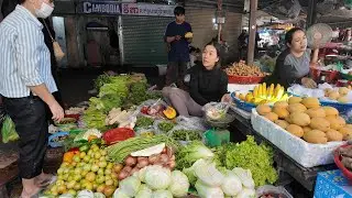 Market Walking Tour 2026! Buying Fresh Fish & Cooking Crispy Cambodian Food