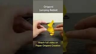 Origami Jumping Rabbit #origami #paperorigamicreation #rabbit #origamirabbit #jumpingrabbit