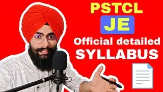 2025 PSTCL JE detailed official syllabus