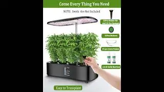 Misting 15 Pods Hydroponic Growing System Herb Garden Kit Indoor