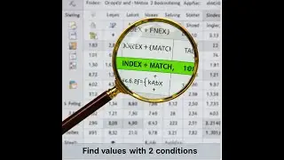 Finding Values based on multiple conditions from a Table using Index & Match  -