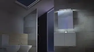 How to install LED lights to illuminate bathroom furniture
