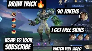 90x tokens used🔥 free skins🔥 #mobilelegends #giveawayyy #tokens #freeskins