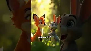 Curious Fox Follows a Magical Rainbow #KidsAdventure #AnimatedShorts #CuriousLittleFox