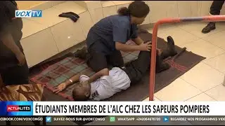 Étudiants membre de l'ALC chez les sapeurs pompiers