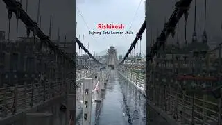 Bajrang Setu Rishikesh 🚧 | Laxman Jhula ke paas ban raha naya bridge #shorts