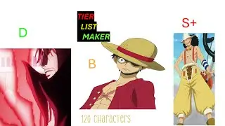 I RANKED 120 ONE PIECE CHARACTERS ON A TIER LIST(part 1) #tierlist #onepiece #anime