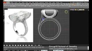 Diamond ring setting with a fancy prong from Chopard by RhinoGold (part1)