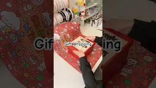 Gift Wrapping ✨ASMR✨ Pack with me #shorts