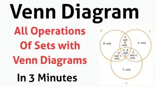 Venn Diagrams | Exercise 1.8 Class 7 Maths New Book I All Operation of Sets with Venn Diagrams I