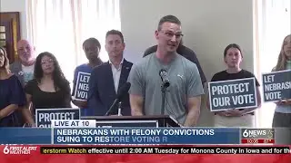 Nebraskans with felony convictions file lawsuit to restore voting rights