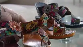 L'Artiste by Spring Step Leather Slide Sandals- Vardi on QVC