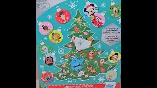 Mickey and Friends Puzzle Advent Calendar Unboxing and Review
