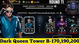 Dark Queen&rsquo;s Tower Boss Battle 200 & 170,190 Fight + Reward MK Mobile | Klassic Movie Team