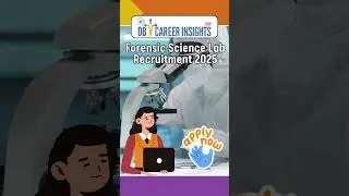 Forensic Science Lab Recruitment 2025 #applynow #DBVcareerinsights #recruitment2025