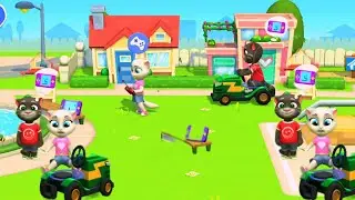 Talking Tom and friends. Explore, play mini games