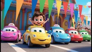 Count the Cars on the Busy Road | Fun Counting Song for Kids | Traffic Adventure Rhyme