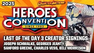 2025 Heroes Con Last of the Day 3 Creator Signings: Joseph Schmalke, Sanford Green, Bill Morrison