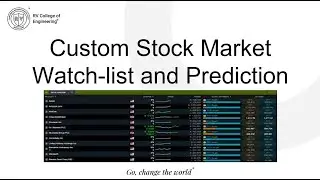 Build Your Own Stock Market Prediction & Custom Watchlist Website!