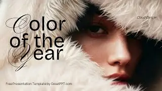 Free Color of the Year PowerPoint Template & Google Slides Theme by GreatPPT