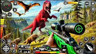 Wild animal sniper soot -لعبة صيد الديناصورات - Android game play daly game -3D