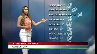 KATHERINE ALEJANDRO INFORMA DE MANERA PUNTUAL EL ESTADO DEL TIEMPO
