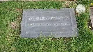Jayne Meadows & Steve Allen Graves Forest Lawn Hollywood Hills Los Angeles CA December 30, 2025