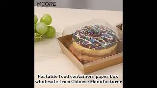 Portable food containers paper box wholesale