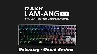 RAKK Lam-Ang Lite Gaming Keyboard  Red Switch - UNBOXING / Quick Review