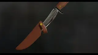 A Year of Learning Blender Day 19: Hunting Knife