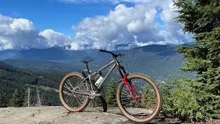 Whistler ride with my beastfriend at A-Line hardtail #mtbhardtail #mtbforlife #rollingdalecycle