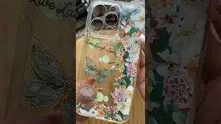 ASMR phone case DIY💚🪲🌿|#asmr #diy #phonecase #fypシ゚viral #journal #aesthetic #green #satisfying