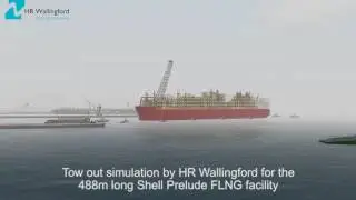 Navigation simulation for Shell’s Prelude FLNG by HR Wallingford's Australia Ship Simulation Centre