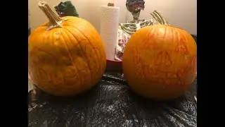 BACK WITH JACK O LANTERN CARVING G.O.G STYLE