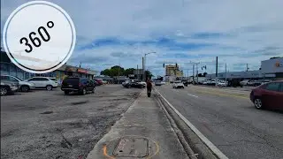 360&deg; Nw 7th Str Street Adventure , Fall Cycling Virtual Travel Tour , Miami FL , November 2025