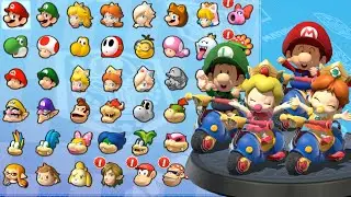 Mario Kart 8 Deluxe: Ultimate No-Item Challenge Baby Mario vs Baby Luigi vs Baby Peach vs Baby Daisy