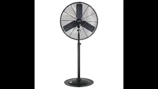 GARRISON 2477843 3-Speed Industrial Oscillating Pedestal Fan with 9500 CFM, 30