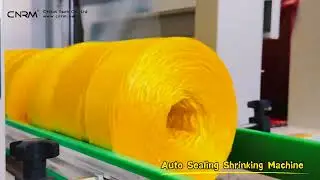 Automatic sealing and shrinking machine for PP raffia spool bobbin/0086-18853869091