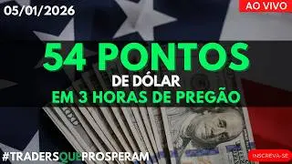 Leil&atilde;o de Abertura 05/01/26 #b3 #dolfut - Tape Reading ao vivo LEITURA DE FLUXO - T&eacute;cnicas Day Trade