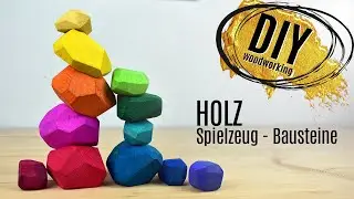 DIY Spielzeug Holz Bausteine