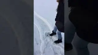 FROZEN LAKE COLUMBIA MICHIGAN