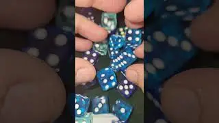 beautiful blue dice #dice #clicking #asmr #blue