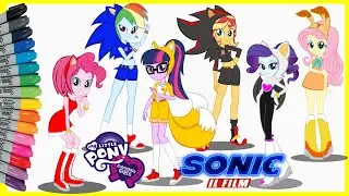 Sonic The Hedgehog Equestria Girls Coloring Pages Mewarnai Kuda Poni Sonic