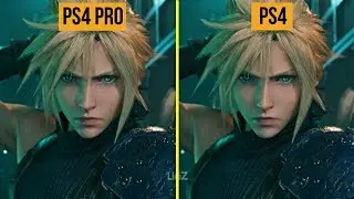Final Fantasy VII Remake PS4 PRO VS PS4 Graphics Comparison (4K)
