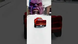 Big & Small McQueen & Police Car vs Zombie Mack  BeamNG.drive