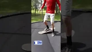 Heelflip on tramp skate, and buddy flip